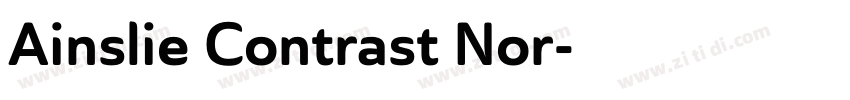 Ainslie Contrast Nor字体转换